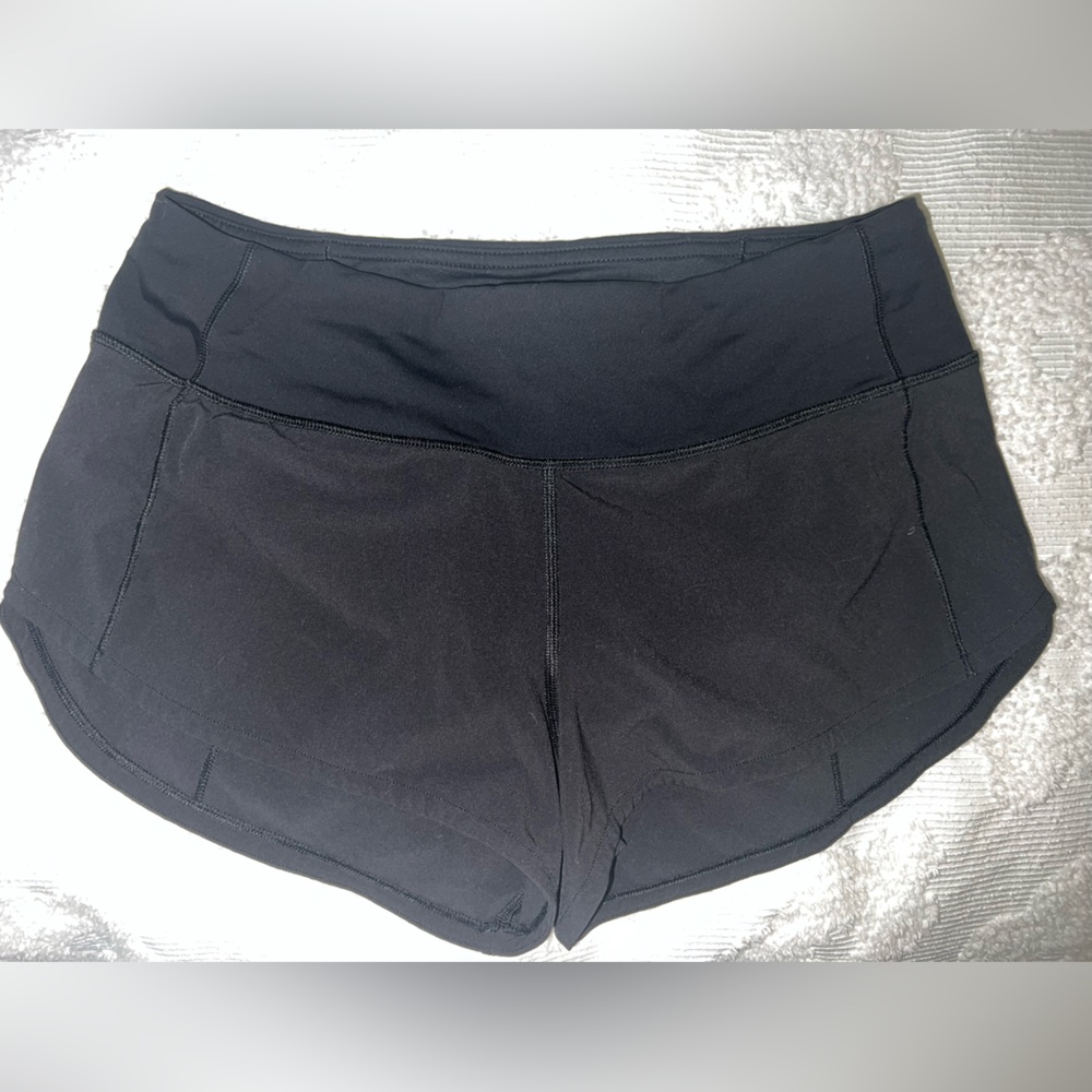 Lululemon Black Speed Up High-Rise Lined Short 2.5